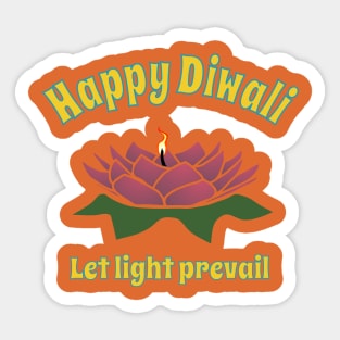 Diwali- Let Light Prevail Sticker